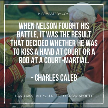 Nelson battle result decided if he was to kiss a hand or be court martial-ed