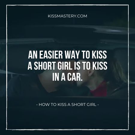 a boy kissing girl in the car.