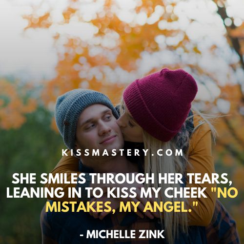 She smiles through her tears and leans in to kiss my cheeks.