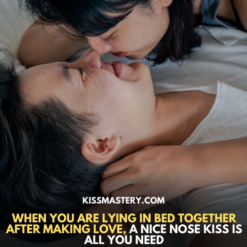 nose kiss after make out